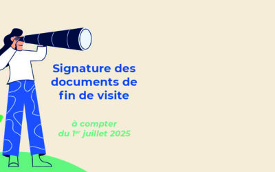 Signature des documents de fin de visite